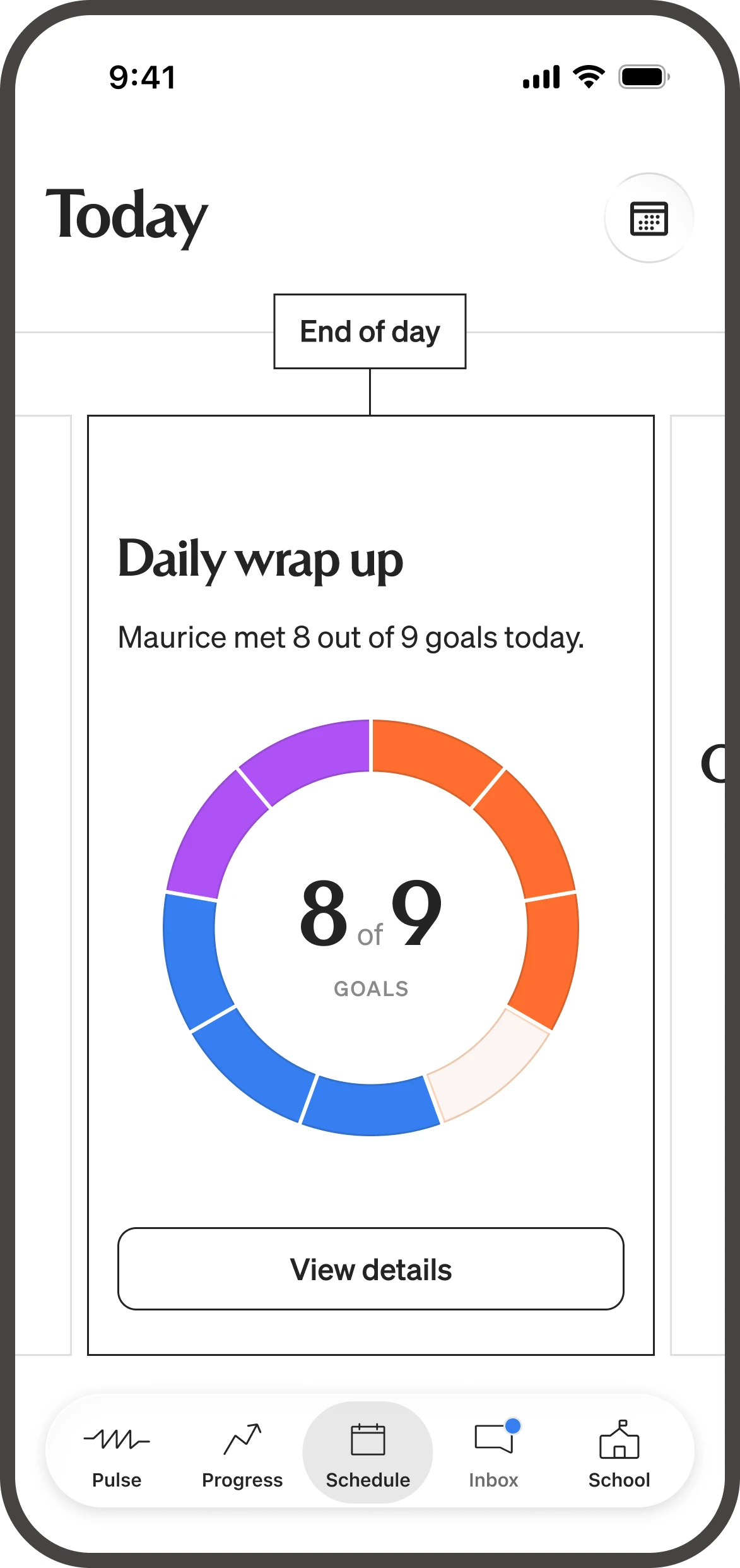 Primer parent app project screenshot