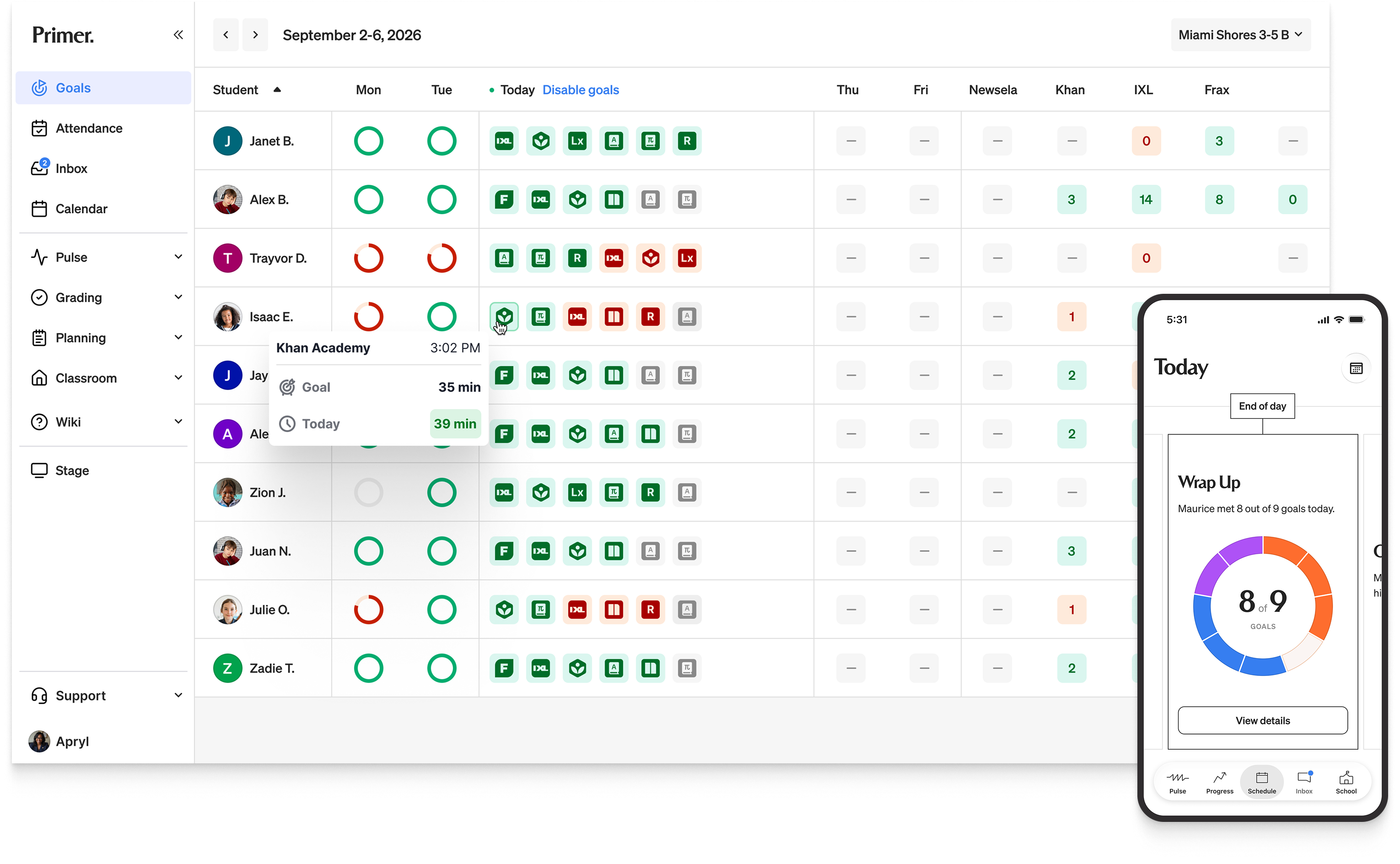 Primer project screenshot